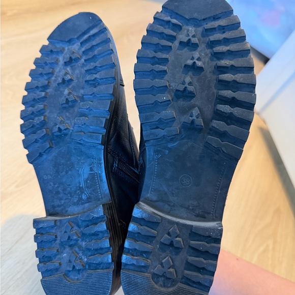 VENUS Black Leather Studded Boots - Picture 5 of 6